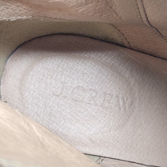 J Crew Women Tan Suede Crepe Wedge Ankle Boot Bootie Size 8 Size Zippers Casual - Picture 6 of 10
